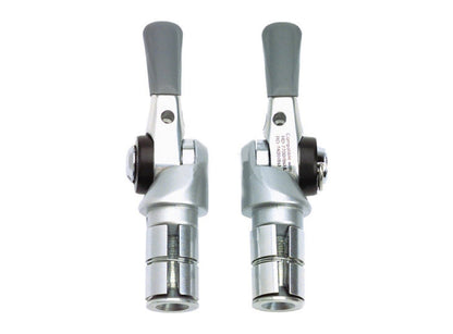 Shimano Dura-Ace 9 Spd Bar-End Shifter Set Silver Pair 