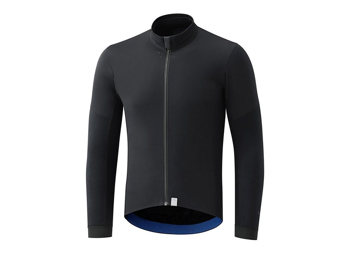 Shimano Evolve Long Sleeve Wind Jersey - Black Black Small 