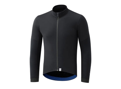 Shimano Evolve Long Sleeve Wind Jersey - Black Black Small 