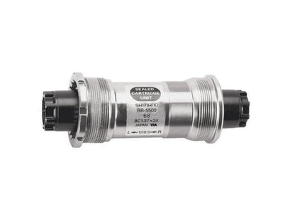 Shimano 105 5500 Octalink Bottom Bracket Silver - Black 68 x 109.5mm Without Fixing Bolt