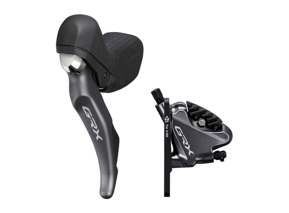 Shimano RX810 GRX Complete Shifter/Brake - Gravel Bike - Black Black Left Hand - Front (2 Speed) - For 160mm Rotor 