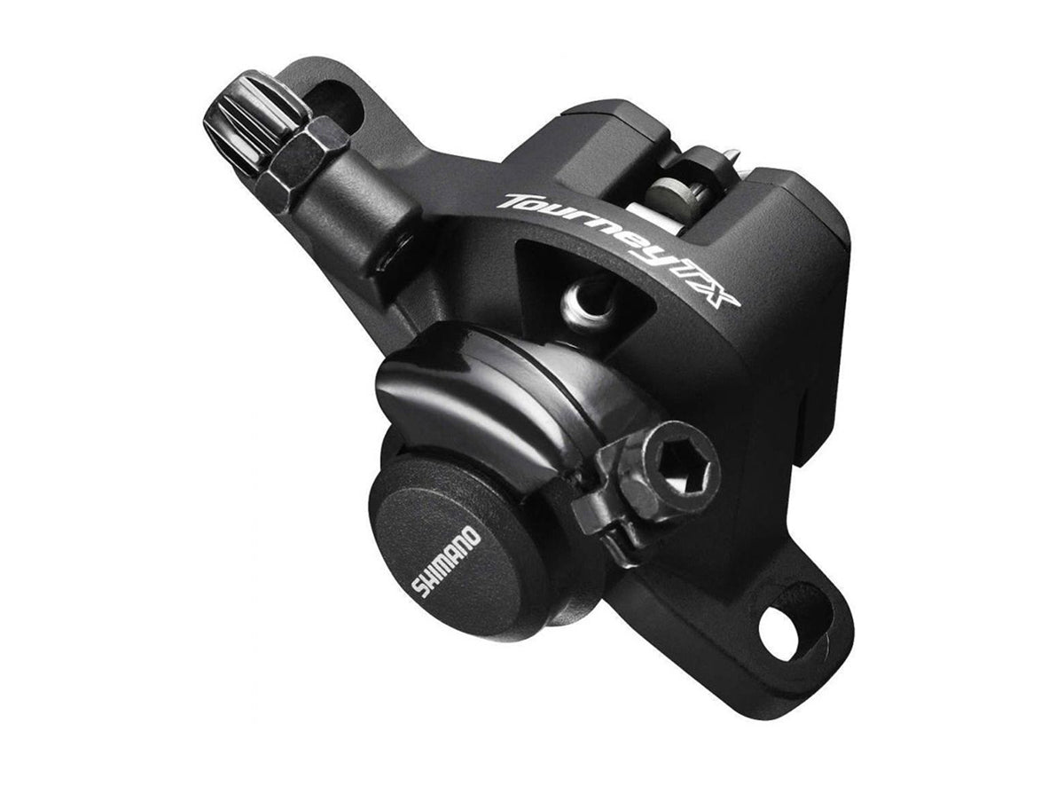 Shimano Tourney BR-TX805 Disc Brake Caliper with Resin Pads - Black Black 74mm -  Front Or Rear Frame or Fork Mount Adaptor/Rotor not included