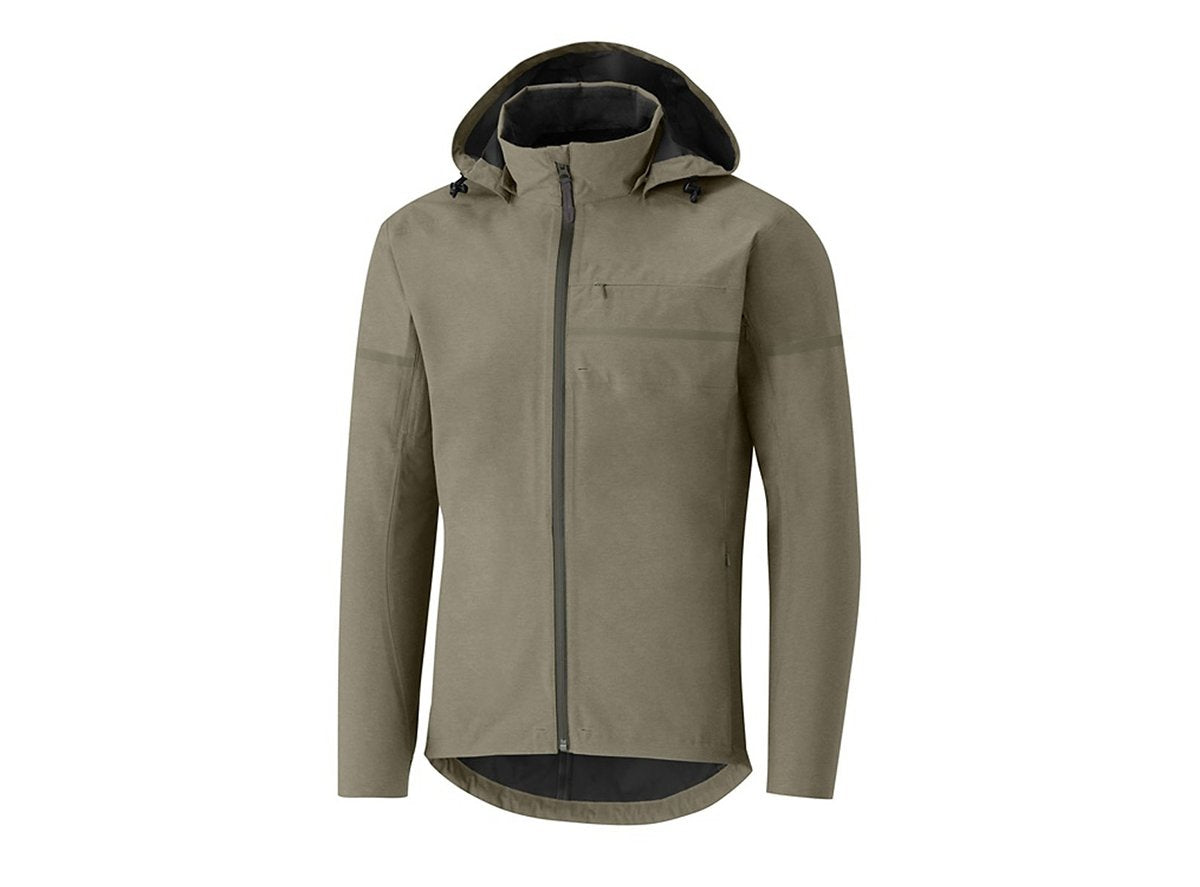 Shimano Transit Hardshell Cycling Jacket - Green Green Small 