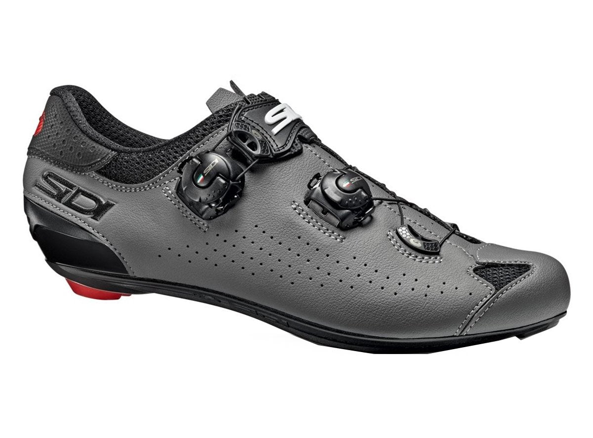 Sidi Genius 10 Road Shoe - Black-Gray Black - Gray EU 44 