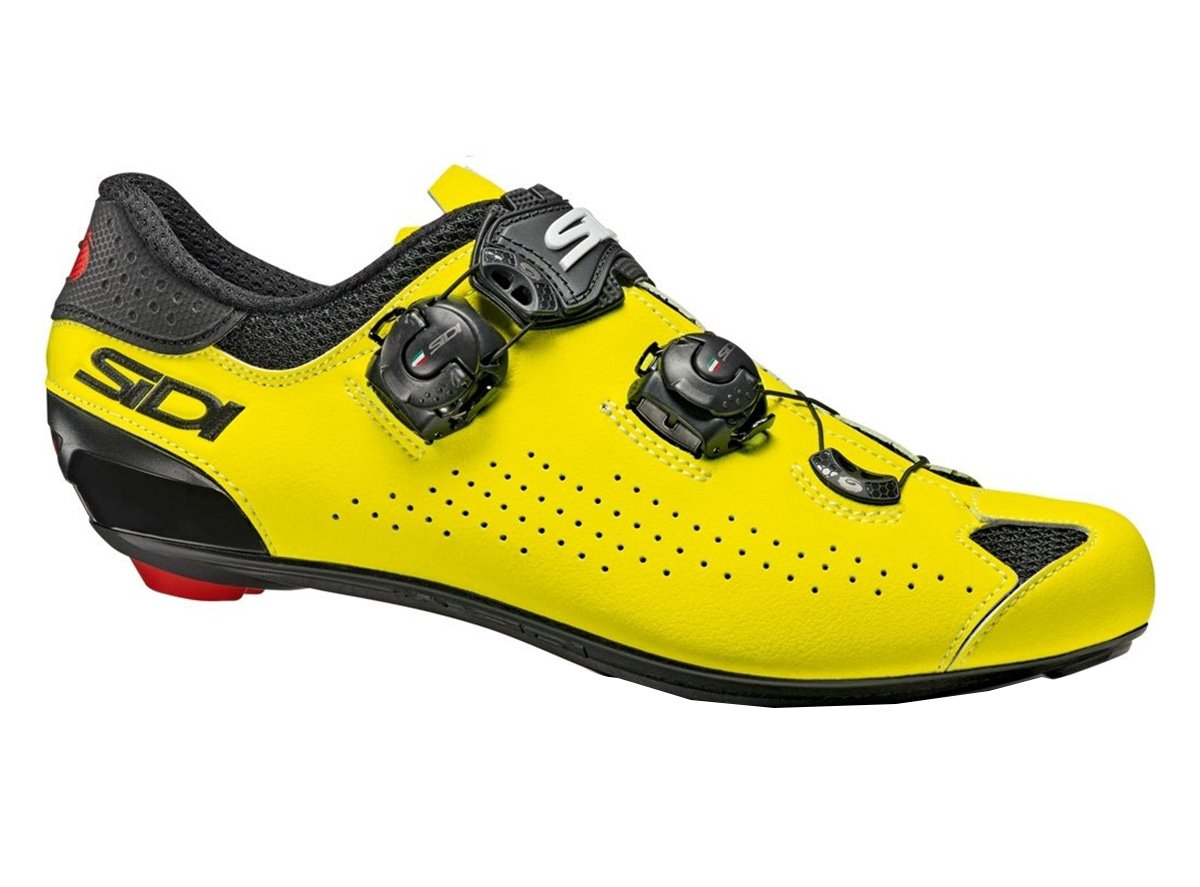 Sidi Genius 10 Road Shoe - Black-Yellow Fluo Black - Yellow Fluo EU 43 