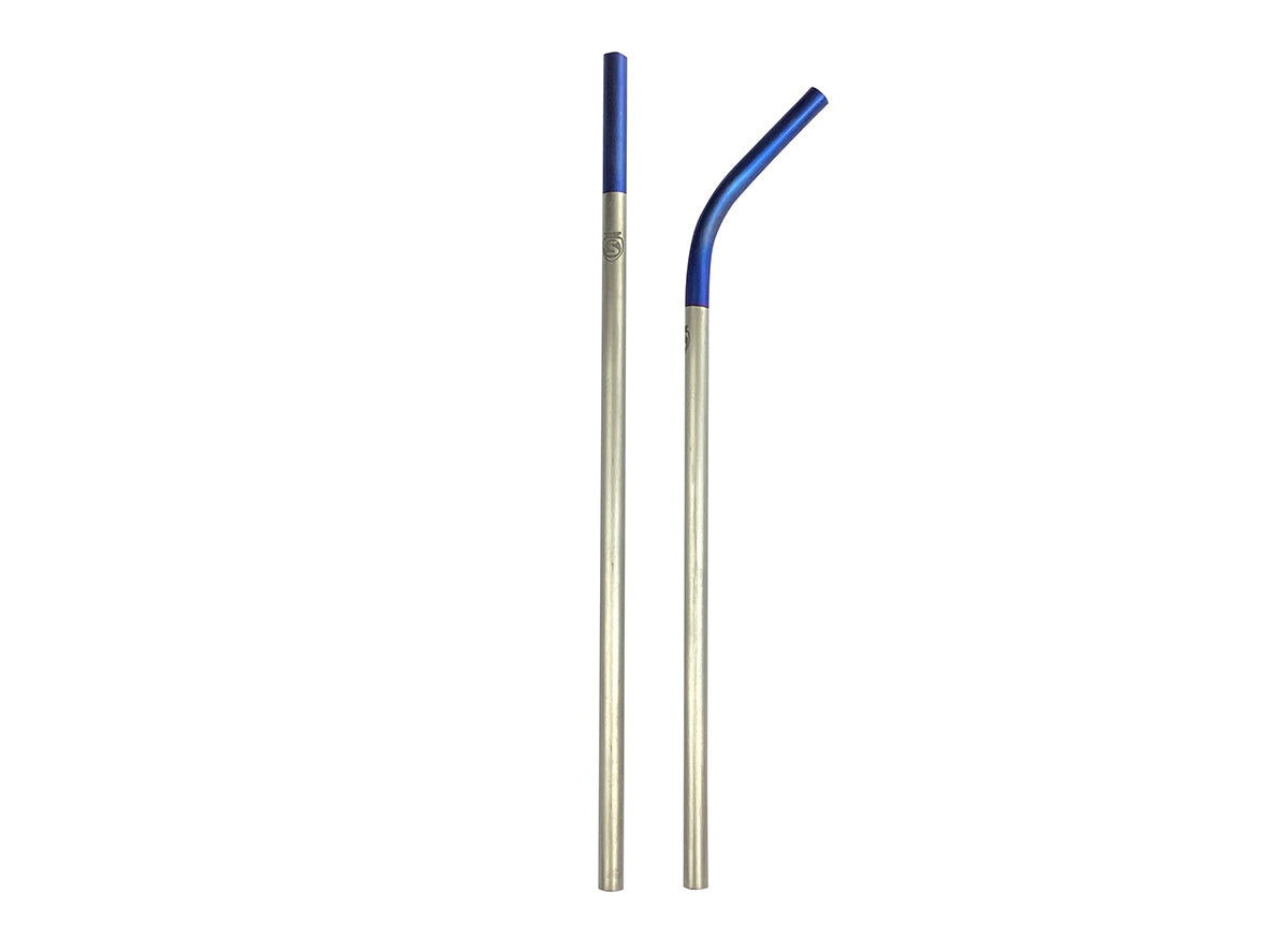 Silca Titanium Straw Set - Royal Purple Royal Purple Pair - 2 Straws 