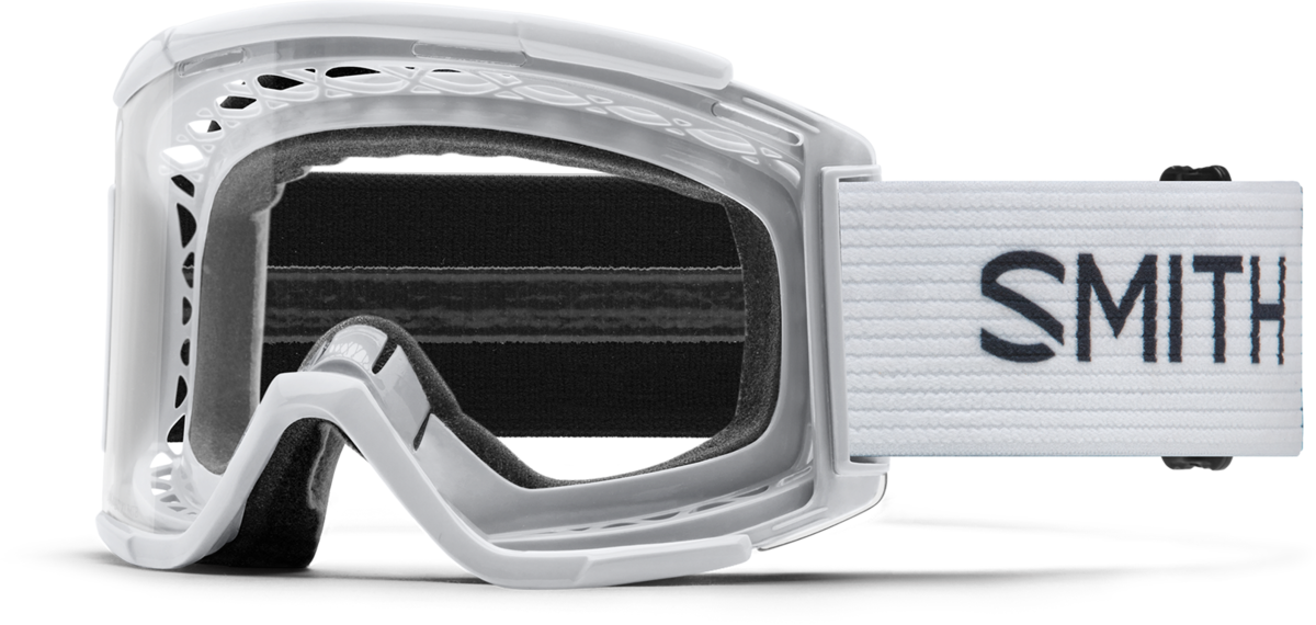 Smith Squad XL MTB Goggle - White White Clear Anti-Fog Lens 