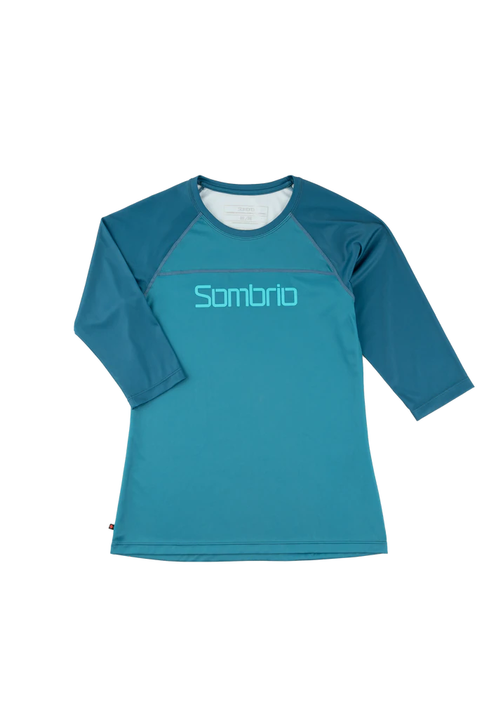 Sombrio Noble 2 3/4 Sleeve MTB Jersey - Womens - Sombrio-Boreal Blue-Midnight Blue Sombrio - Boreal Blue - Midnight Blue X-Small 