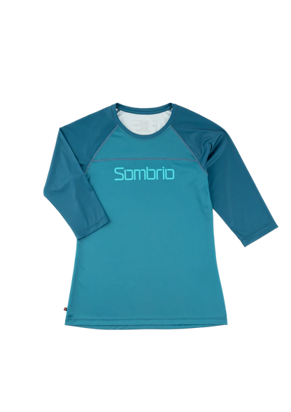 Sombrio Noble 2 3/4 Sleeve MTB Jersey - Womens - Sombrio-Boreal Blue-Midnight Blue Sombrio - Boreal Blue - Midnight Blue X-Small 