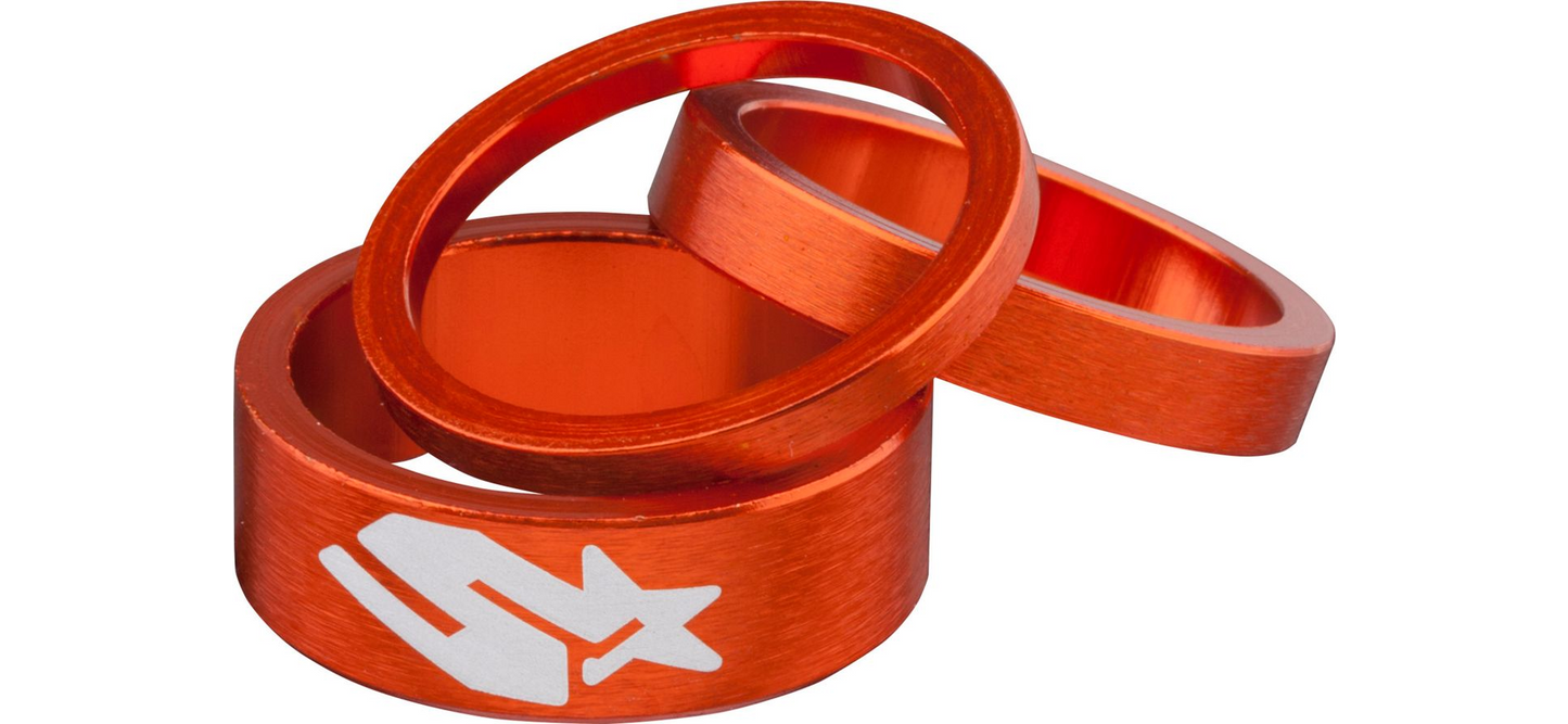 Spank Headset Spacer Kit - Orange Orange 1.1/8" 