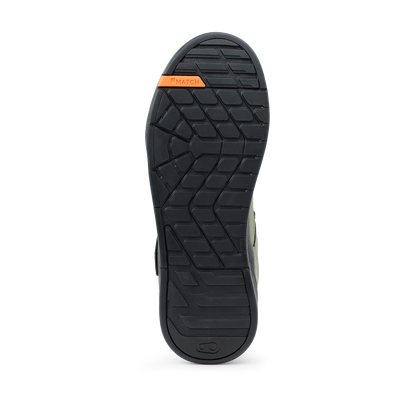 Crank Brothers Stamp Speedlace MTB Shoe - Green-Orange-Black