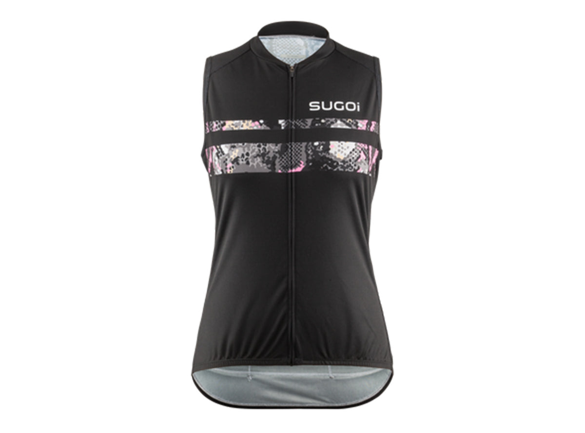 Sugoi Evolution Zap Sleeveless Jersey - Womens - Black-Snake Black - Snake X-Small 