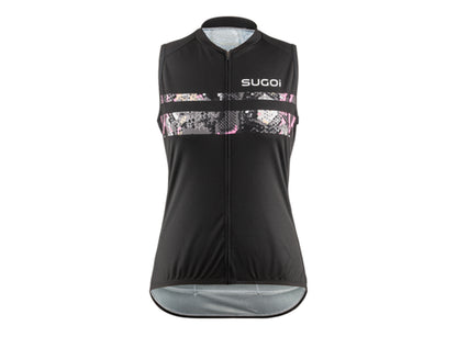 Sugoi Evolution Zap Sleeveless Jersey - Womens - Black-Snake Black - Snake X-Small 