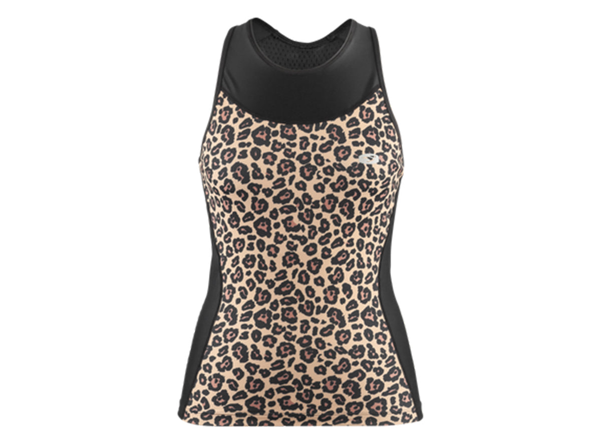 Sugoi RPM Tri Racerback Tank - Womens - Black-Leopard Black - Leopard X-Small 