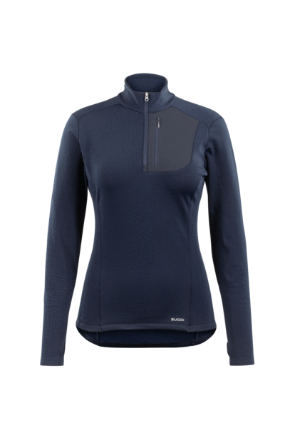 Sugoi Midzero Zip Top - Womens - Deep Navy Deep Navy X-Small 