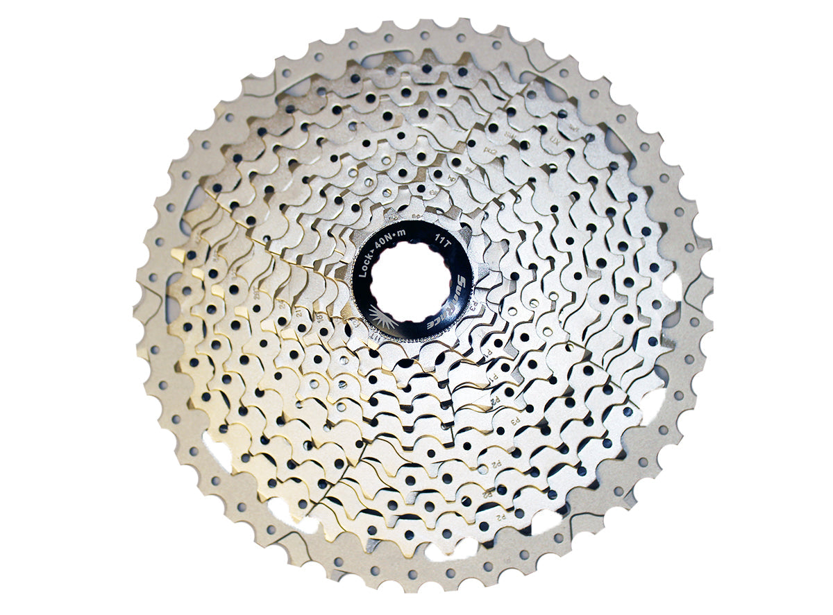 Sunrace CSMX8 11 Spd Wide Range MTB Cassette Black - Silver 11-40t - Shimano Freehub 