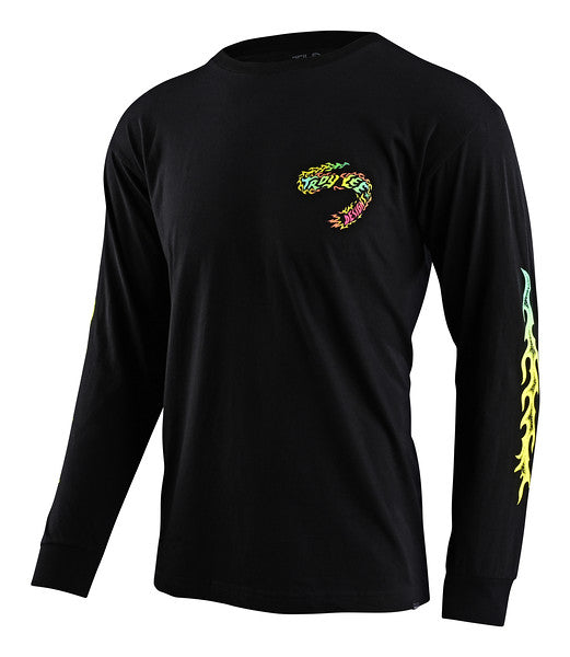 Troy Lee Designs Tallboy Demon Long Sleeve Tee - Black Black Small 