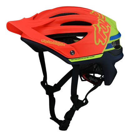 Troy Lee Designs A2 MIPS MTB Helmet - Silhouette - Orange-Yellow Orange - Yellow Small 