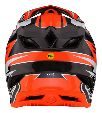 Troy Lee Designs D4 Carbon Full Face Helmet with MIPS - Saber - Red