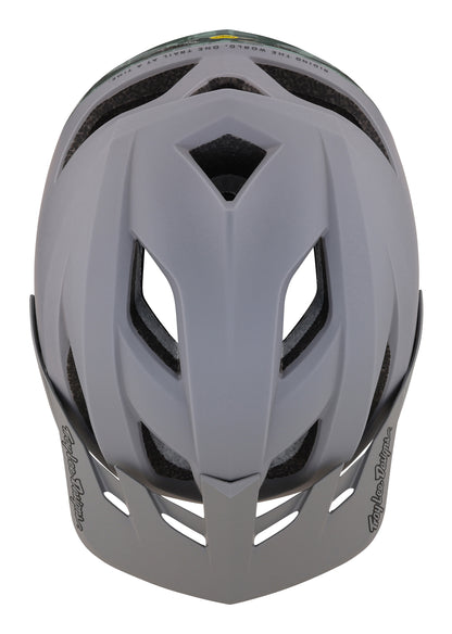 Troy Lee Designs Flowline SE MTB Helmet with MIPS - Radian Camo - Gray-Army Green