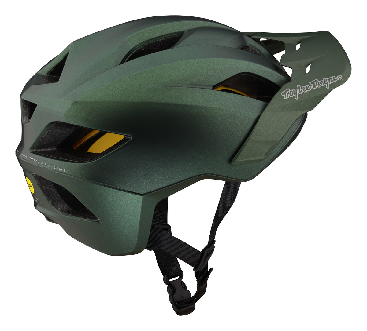 Troy Lee Designs Flowline MTB Helmet with MIPS - Orbit - Forest Green - 2023