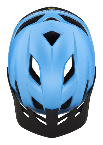 Troy Lee Designs Flowline MTB Helmet with MIPS - Orbit - Oasis Blue-Black