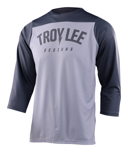 Troy Lee Designs Ruckus 3/4 Sleeve MTB Jersey - Camber - Light Gray