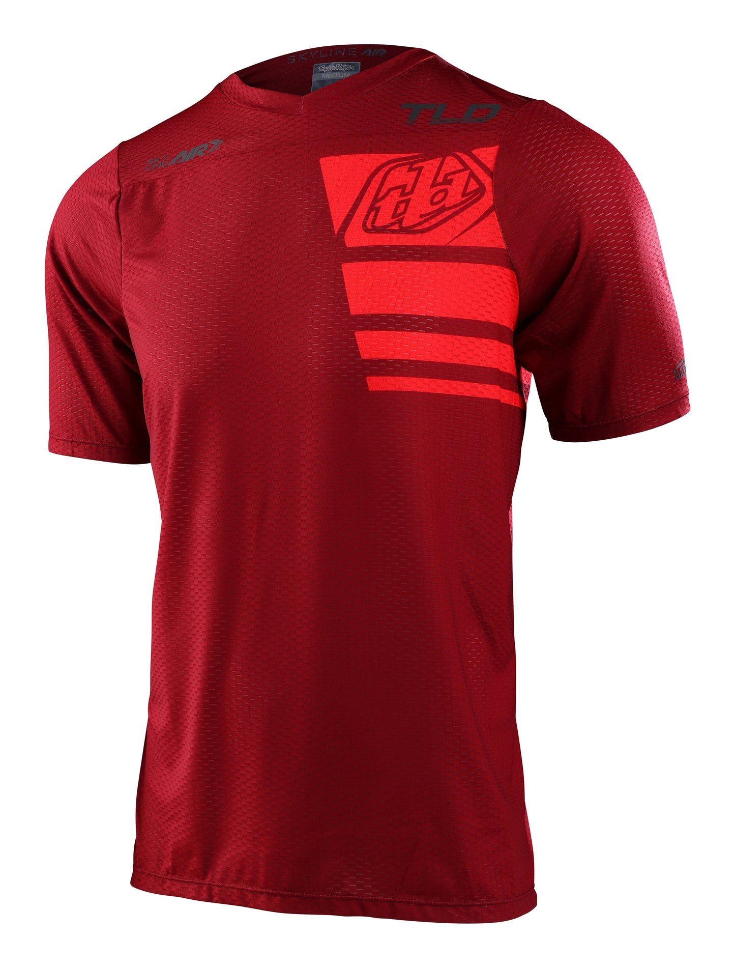 Troy Lee Designs Skyline Air Short Sleeve MTB Jersey - Stacks - Syrah