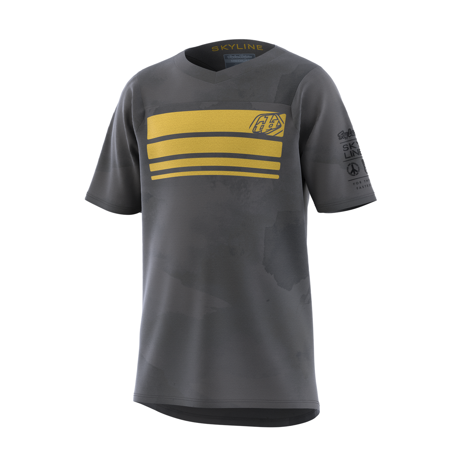 Troy Lee Designs Skyline Short Sleeve MTB Jersey - Blocks - Youth - Charcoal - 2023