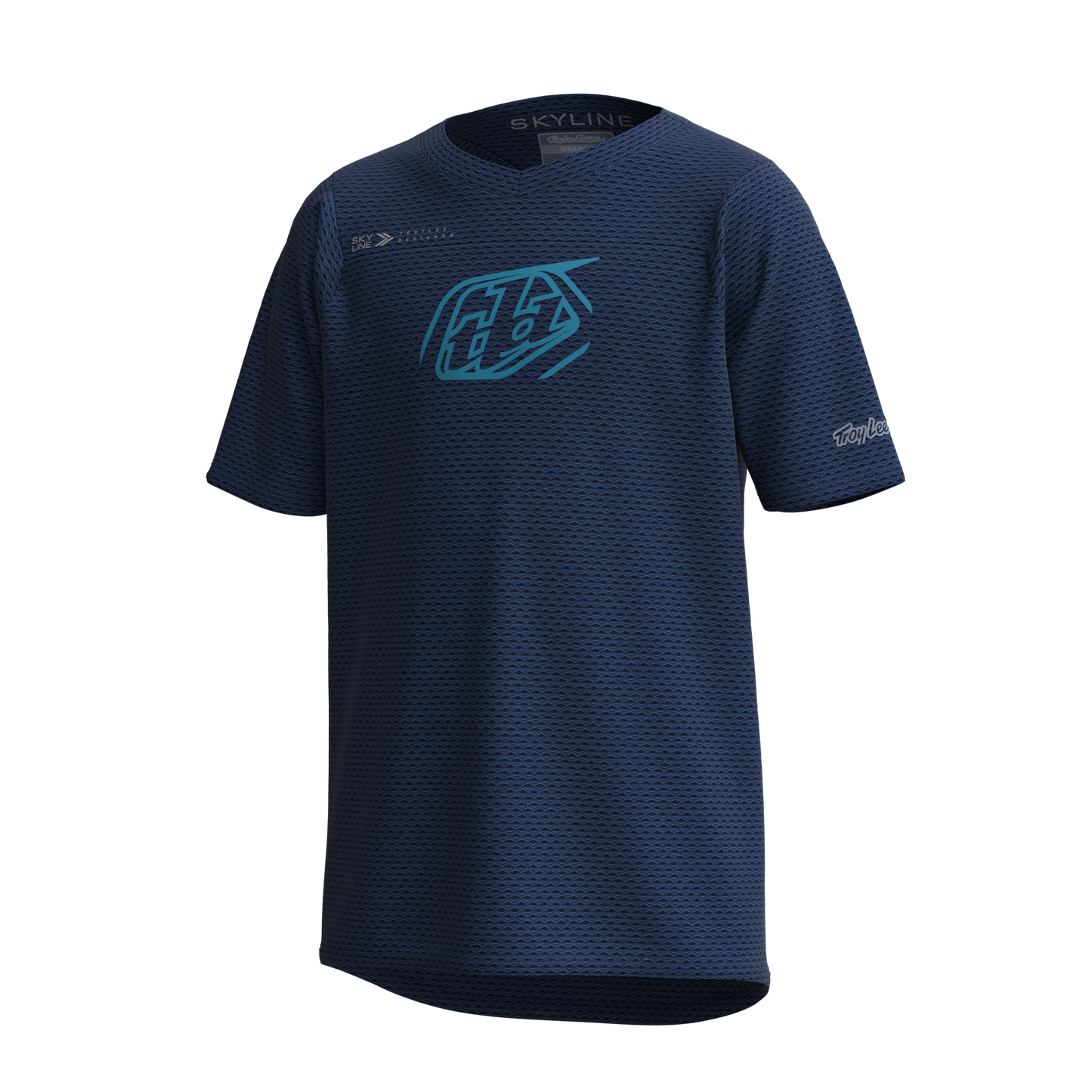 Troy Lee Designs Skyline Short Sleeve MTB Jersey - Iconic - Youth - Navy