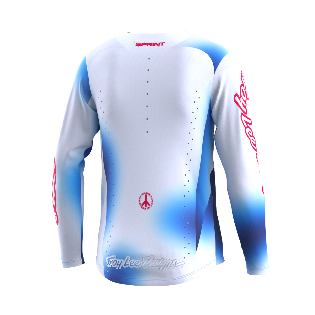 Troy Lee Designs Sprint Long Sleeve MTB Jersey - Lucid - Youth - Blue - 2023