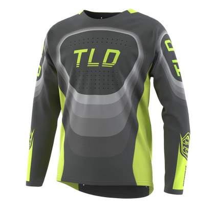 Troy Lee Designs Sprint Long Sleeve MTB Jersey - Youth - Reverb - Charcoal