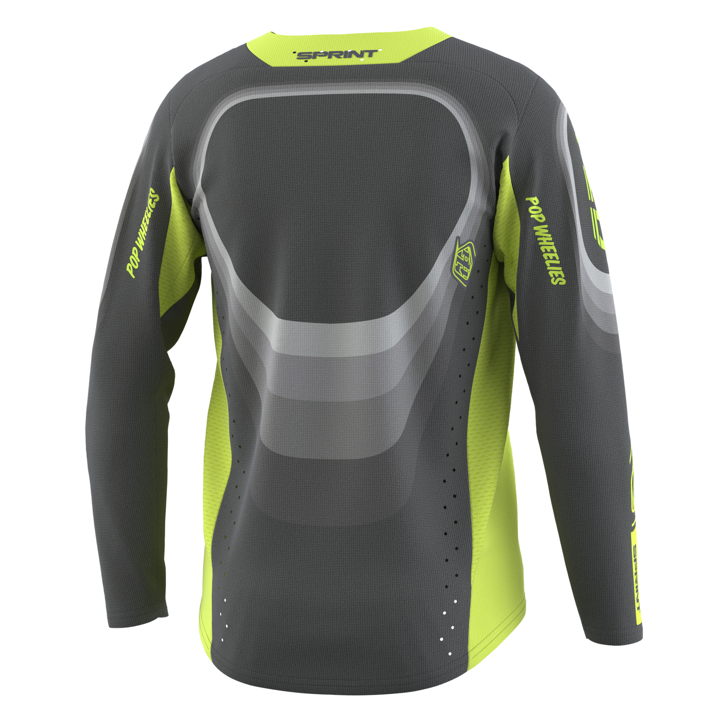 Troy Lee Designs Sprint Long Sleeve MTB Jersey - Youth - Reverb - Charcoal