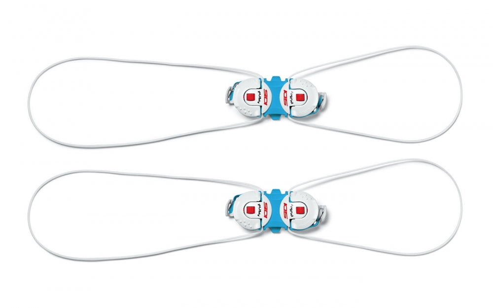 Sidi Shot 2/Tiger 2 Double Tecno 3 Push System - Pair - Light Blue-White Light Blue - White Pair 