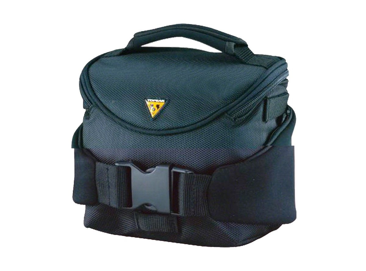 Topeak Compact Handlebar Bag - Black Black With Fixer 8 