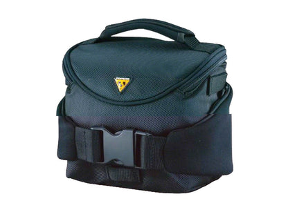 Topeak Compact Handlebar Bag - Black Black With Fixer 8 