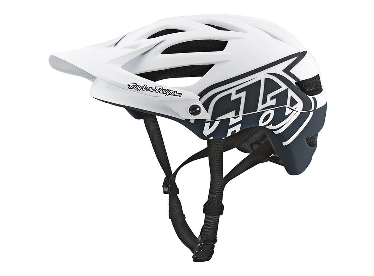 Troy Lee Designs A1 MTB Helmet - Drone - White-Gray - 2018 White - Gray Small 