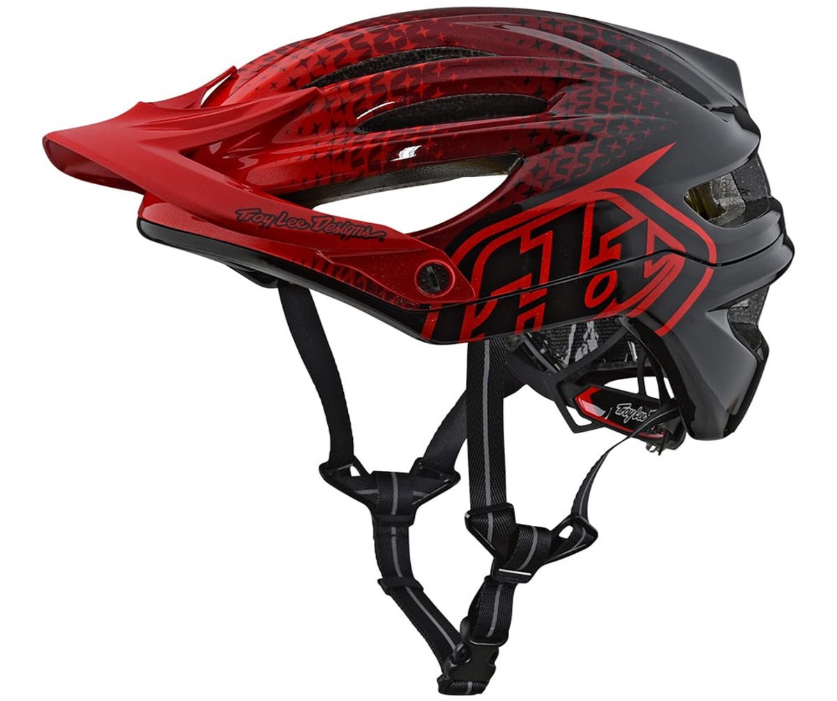 Troy Lee Designs A2 MIPS MTB Helmet - Starburst - Red - 2018 Red Medium/Large 