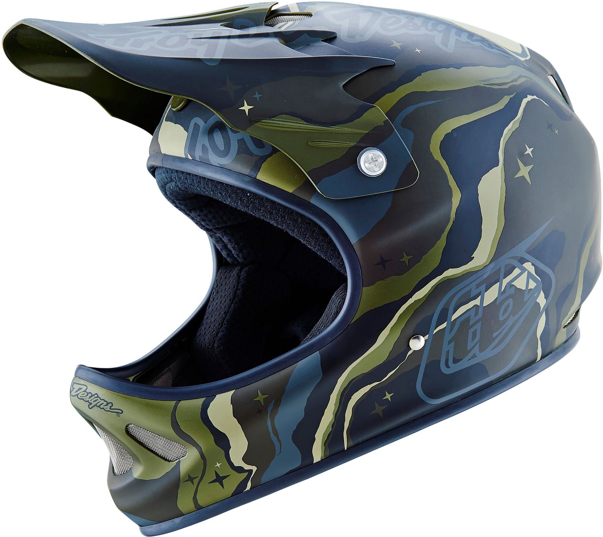 Troy Lee Designs D2 Full Face Helmet - Galaxy Green Galaxy Green X-Small/Small 