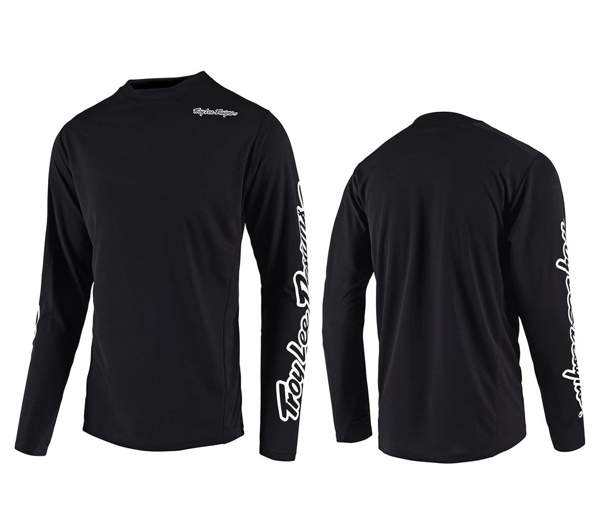 Troy Lee Designs Sprint Long Sleeve MTB Jersey - Black Black Small 