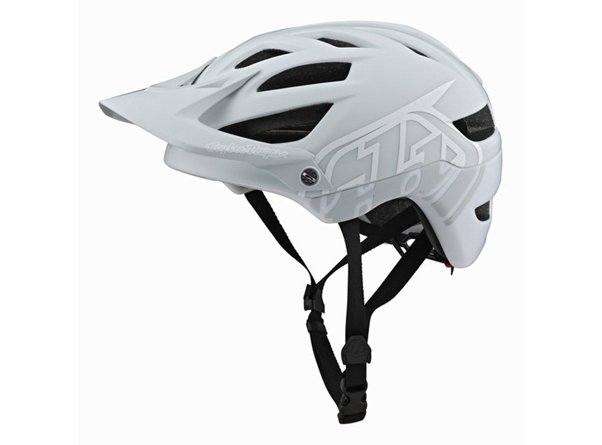 Troy Lee Designs A1 MIPS MTB Helmet - Classic - Light Gray-White - 2021 Light Gray - White X-Small 