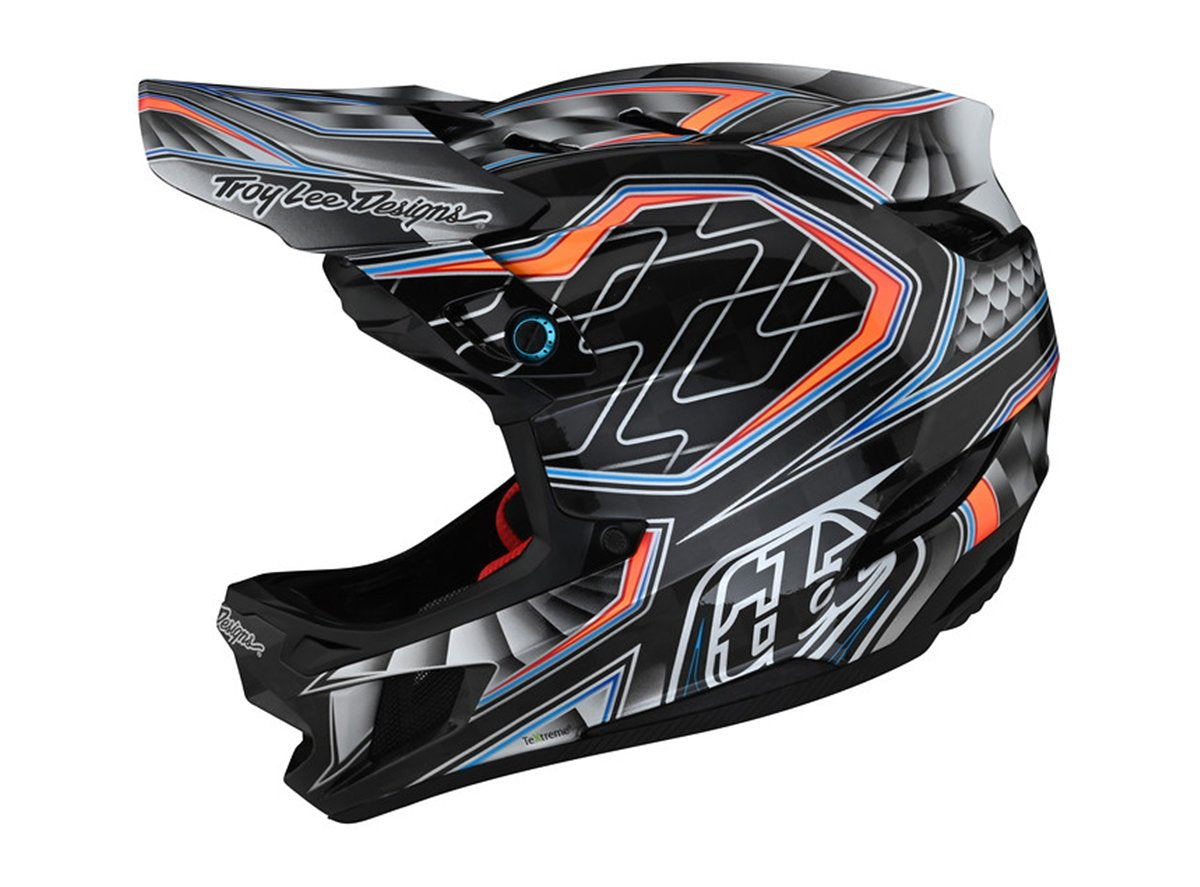Troy Lee Designs D4 Carbon Full Face Helmet - Low Rider - Gray - 2021 Low Rider Gray X-Small 
