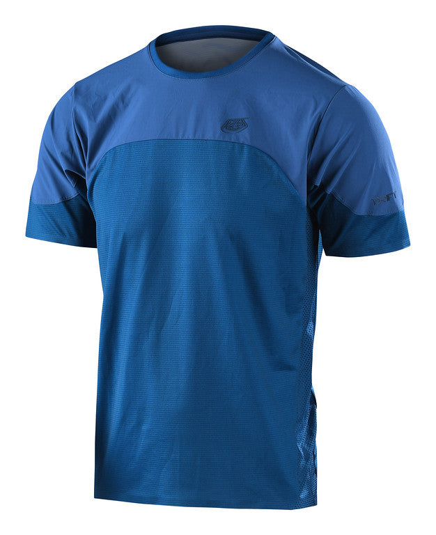 Troy Lee Designs Drift Short Sleeve MTB Jersey - Dark Slate Blue - 2022 Dark Slate Blue Small 