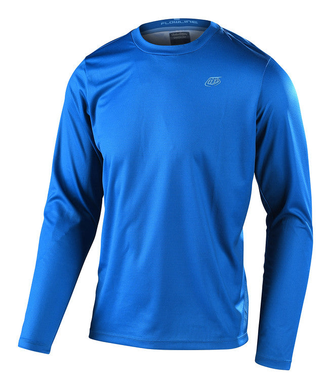Troy Lee Designs Flowline Long Sleeve MTB Jersey - Slate Blue - 2022 Slate Blue Small 