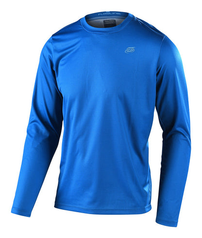 Troy Lee Designs Flowline Long Sleeve MTB Jersey - Slate Blue - 2022 Slate Blue Small 