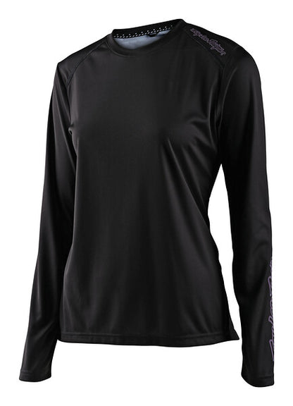 Troy Lee Designs Lilium Long Sleeve MTB Jersey - Womens - Black - 2022 Black X-Small 