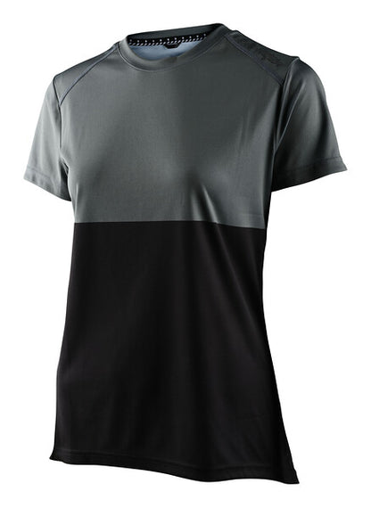 Troy Lee Designs Lilium Short Sleeve MTB Jersey - Womens - Block - Green-Black - 2022 Green - Black X-Small 