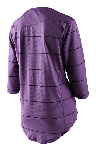 Troy Lee Designs Mischief 3/4 Sleeve MTB Jersey - Womens - Pinstripe - Orchid