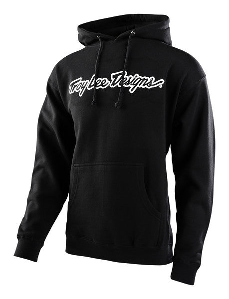 Troy Lee Designs Signature Pullover Hoodie - Black Black Small 