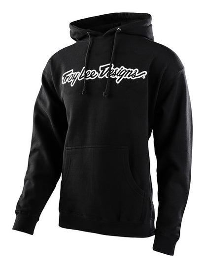 Troy Lee Designs Signature Pullover Hoodie - Black Black Small 